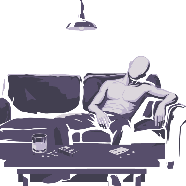 Substance abuse illustration